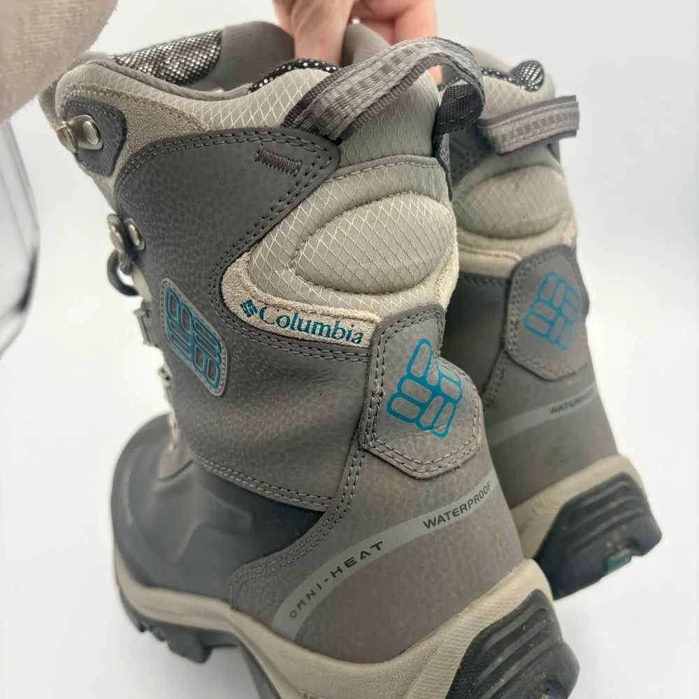 COLUMBIA BUGABOOT Plus III OMNI-HEAT Women’s Waterproof Winter Boot Shale Aqua 9